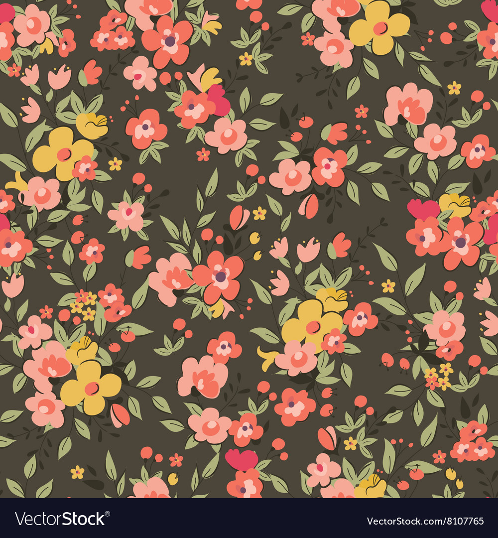 Dark Floral Pattern
