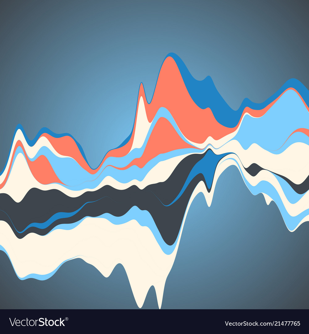 Data Streamgraph - Futuristic Visualization