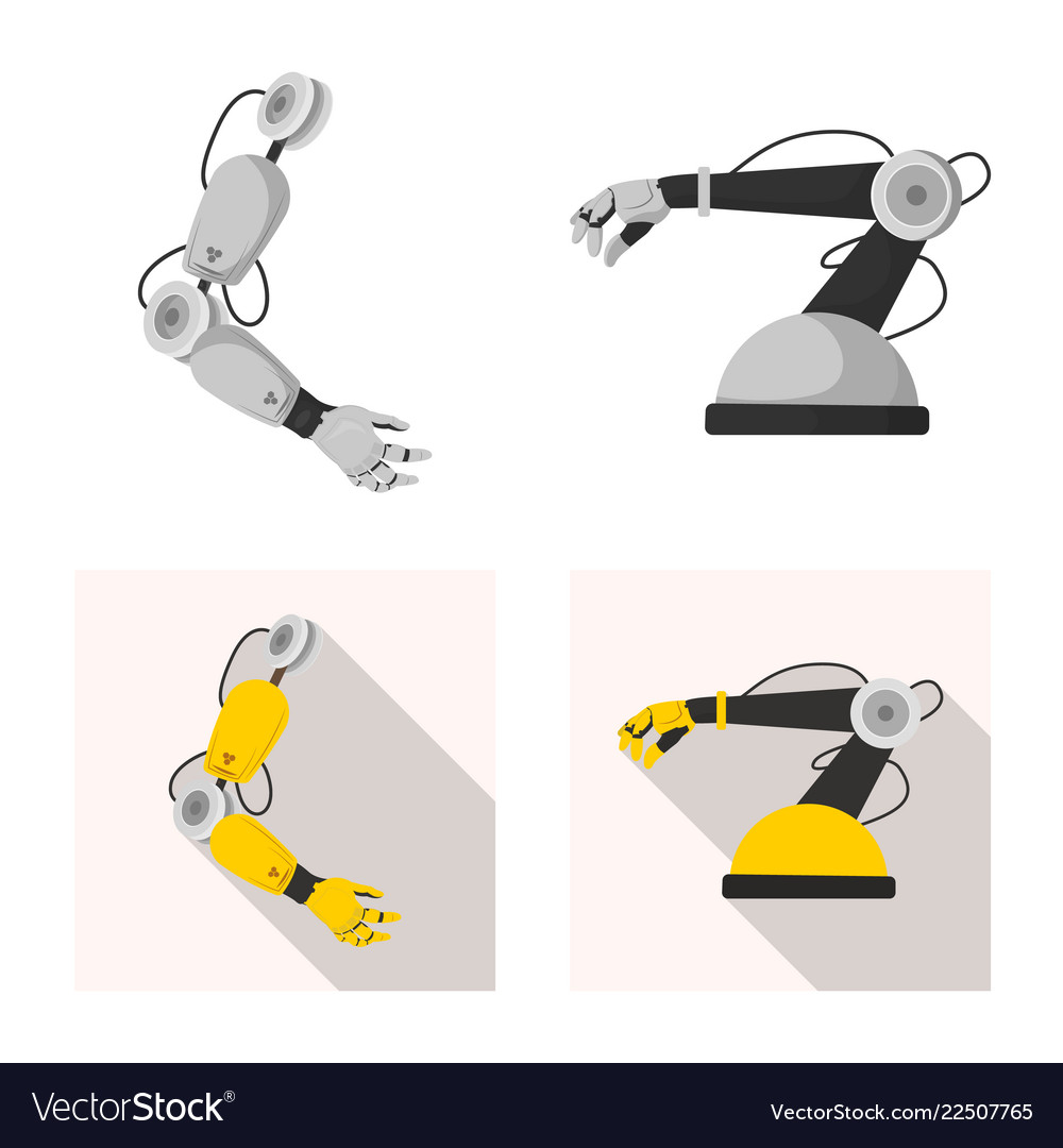 Design of robot and factory symbol
