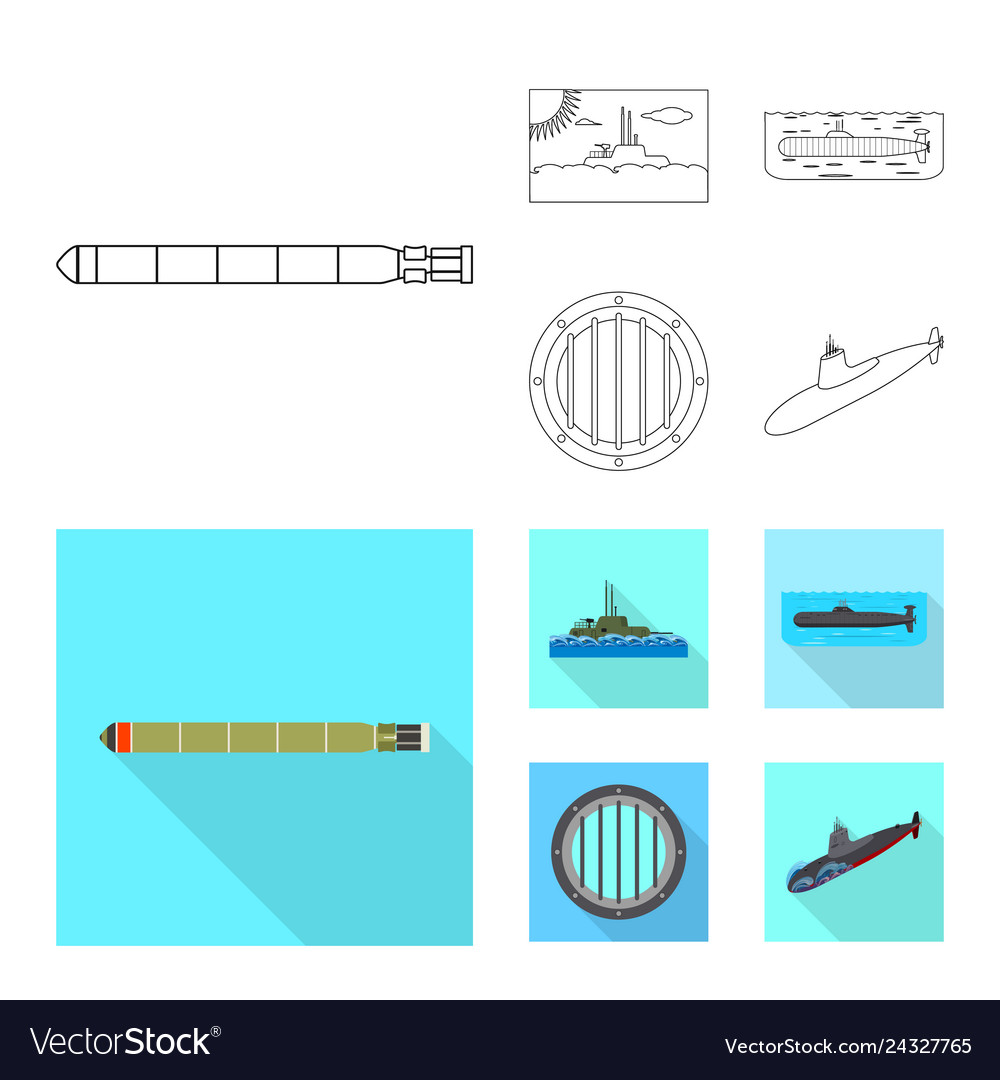 Design of war and ship logo collection