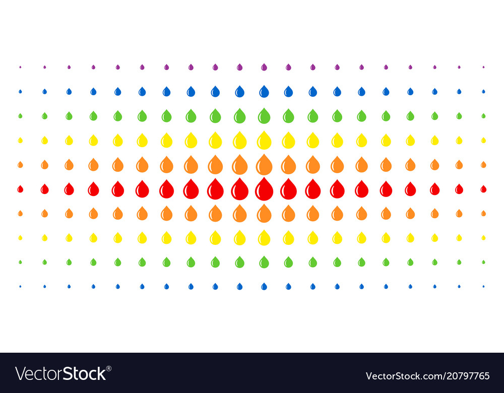 Drop spectral halftone array