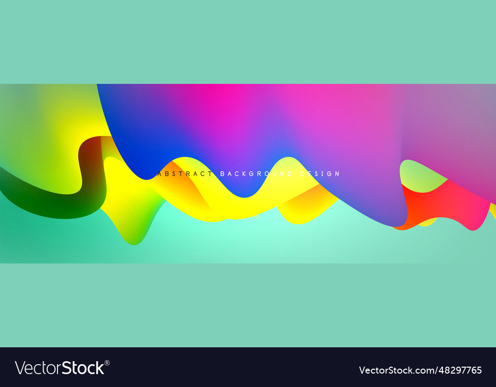 Dynamic liquid waves abstract background