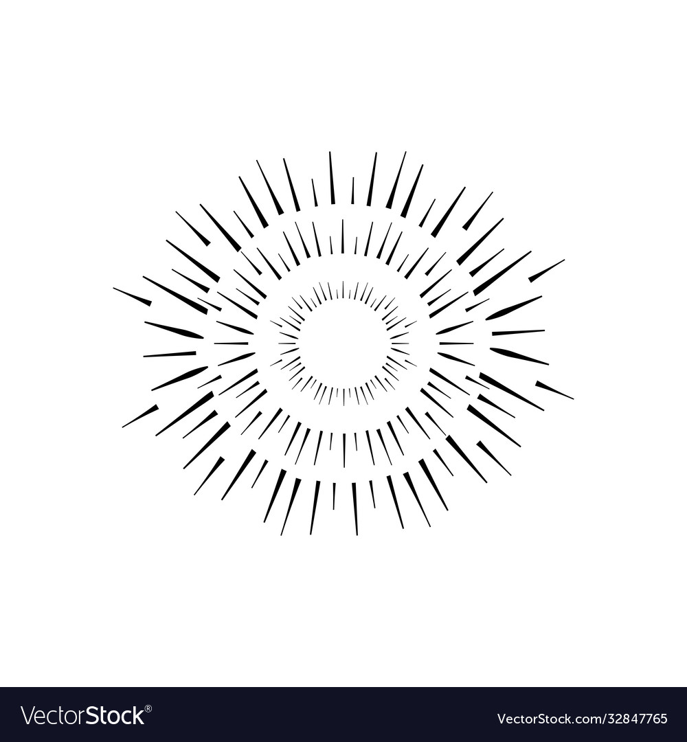 Firework exploding silhouette style