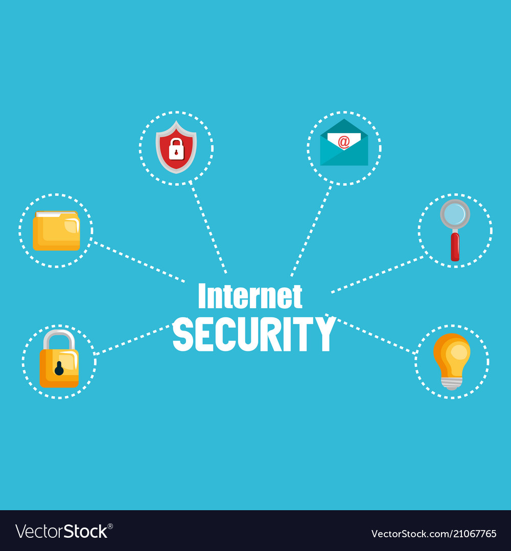Internet security set icons