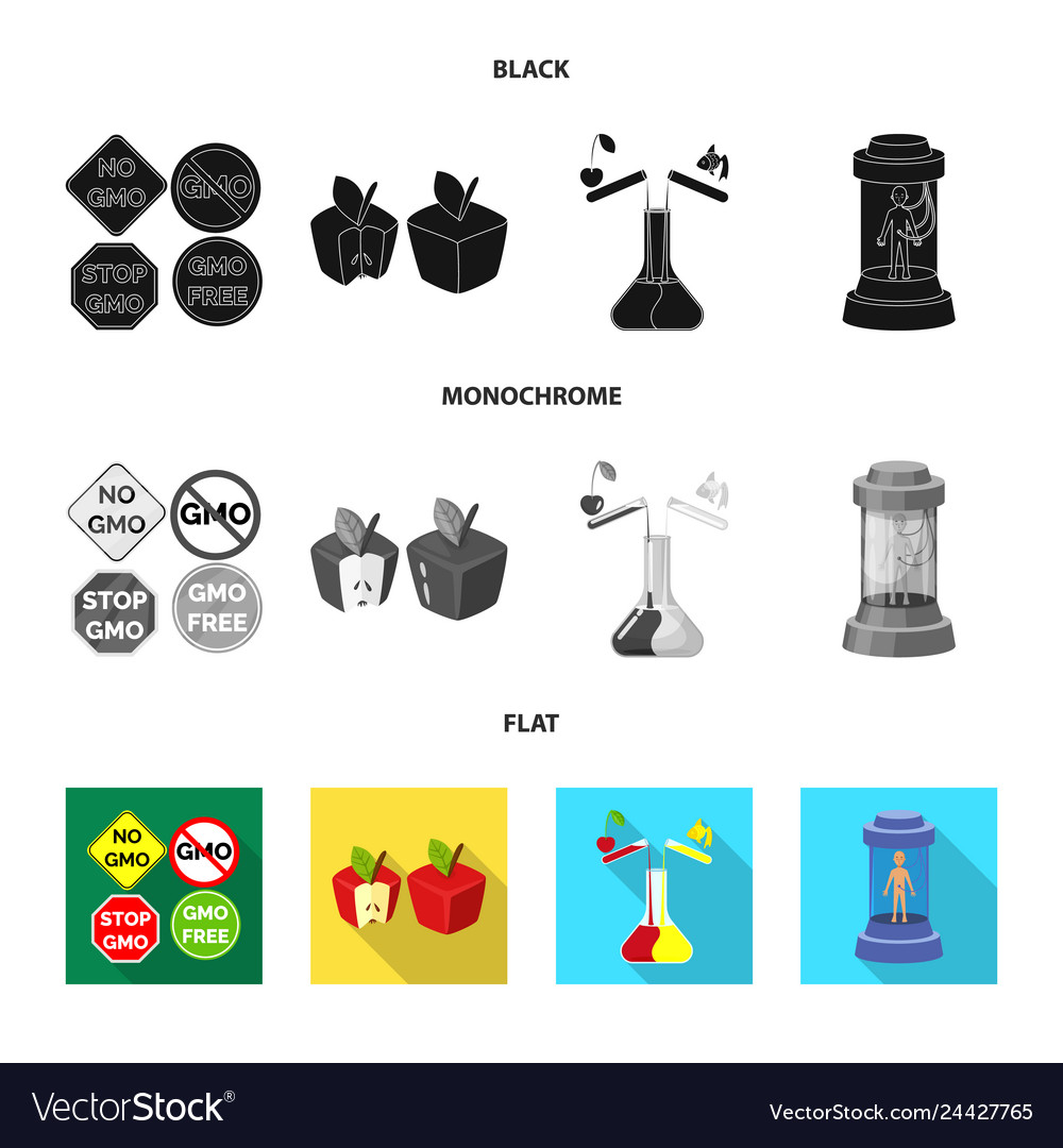 Isolated object of test and synthetic sign vector image Isolated object of test and synthetic sign