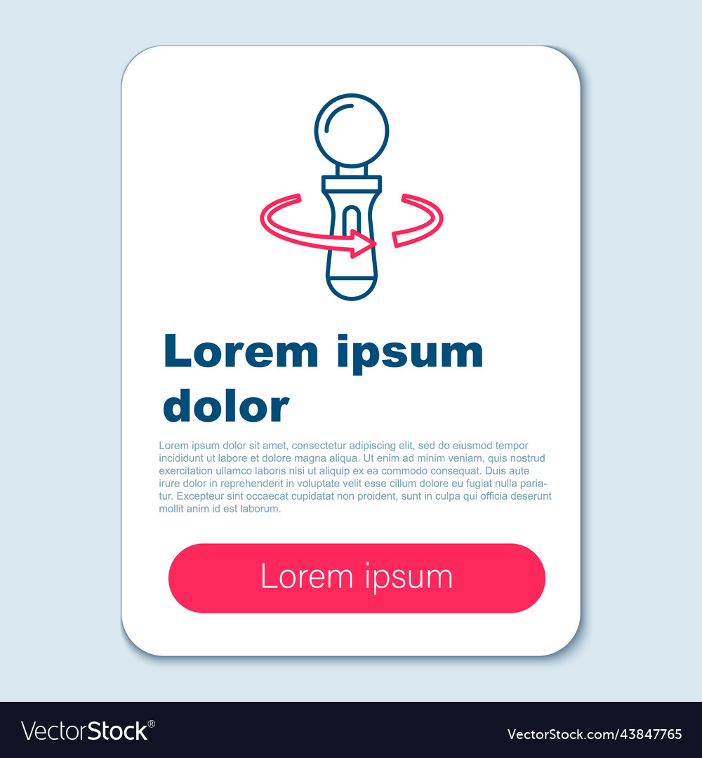 Line vr controller game icon isolated on grey vector image Line vr controller game icon isolated on grey