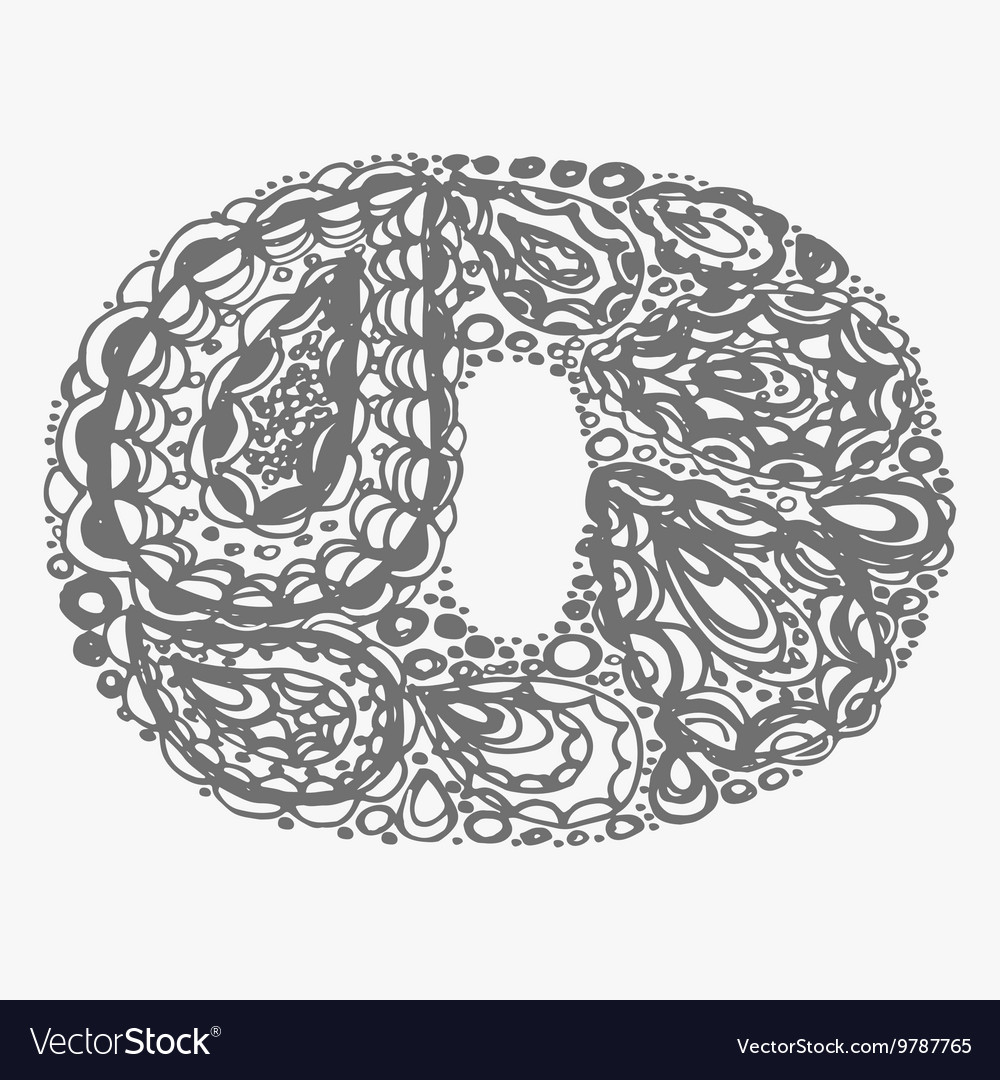 Number zero Royalty Free Vector Image - VectorStock