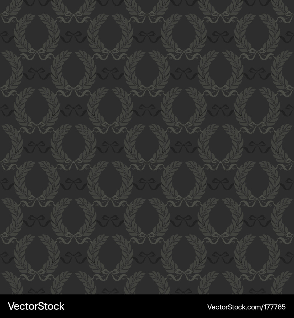 Seamless wreath pattern Royalty Free Vector Image