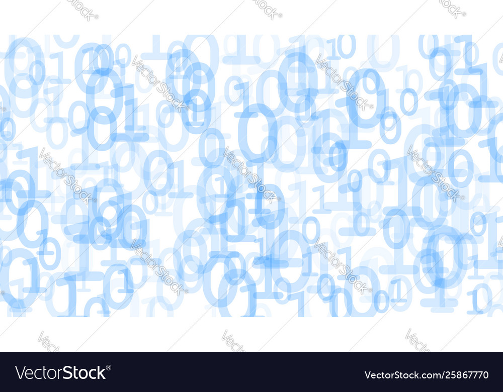 Abstract background ones and zeros