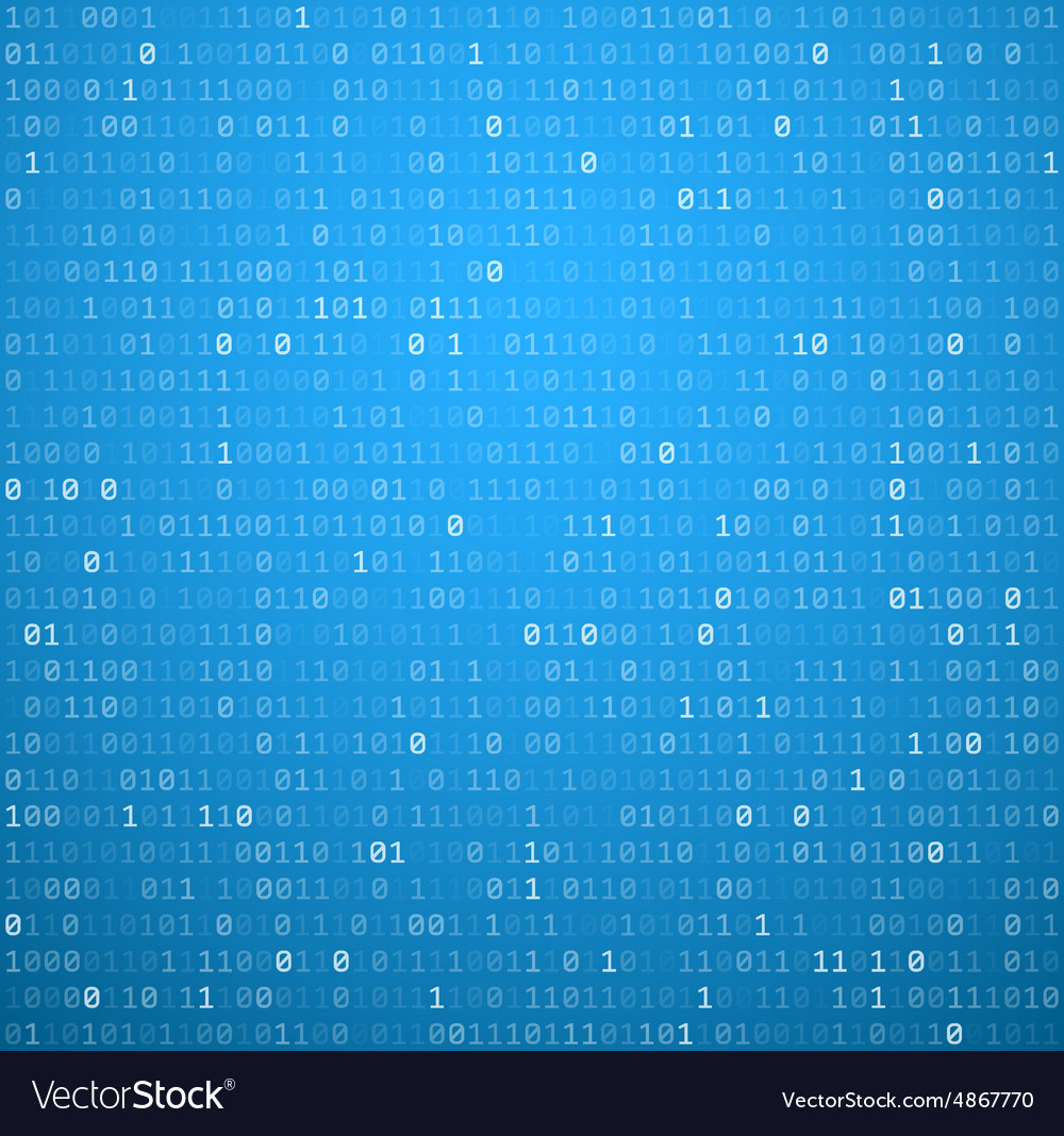 Binary Blue Digit Background