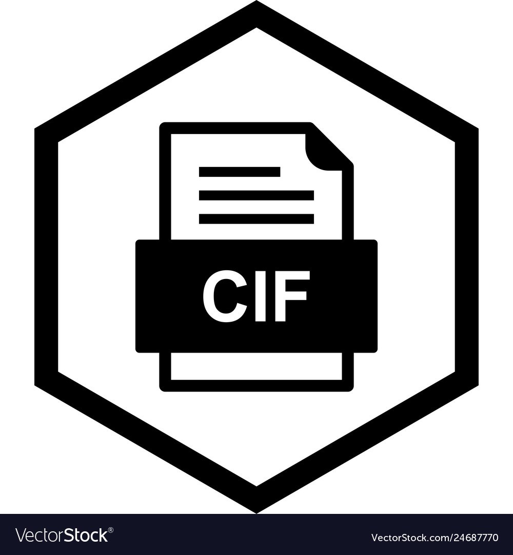 Cif file document icon