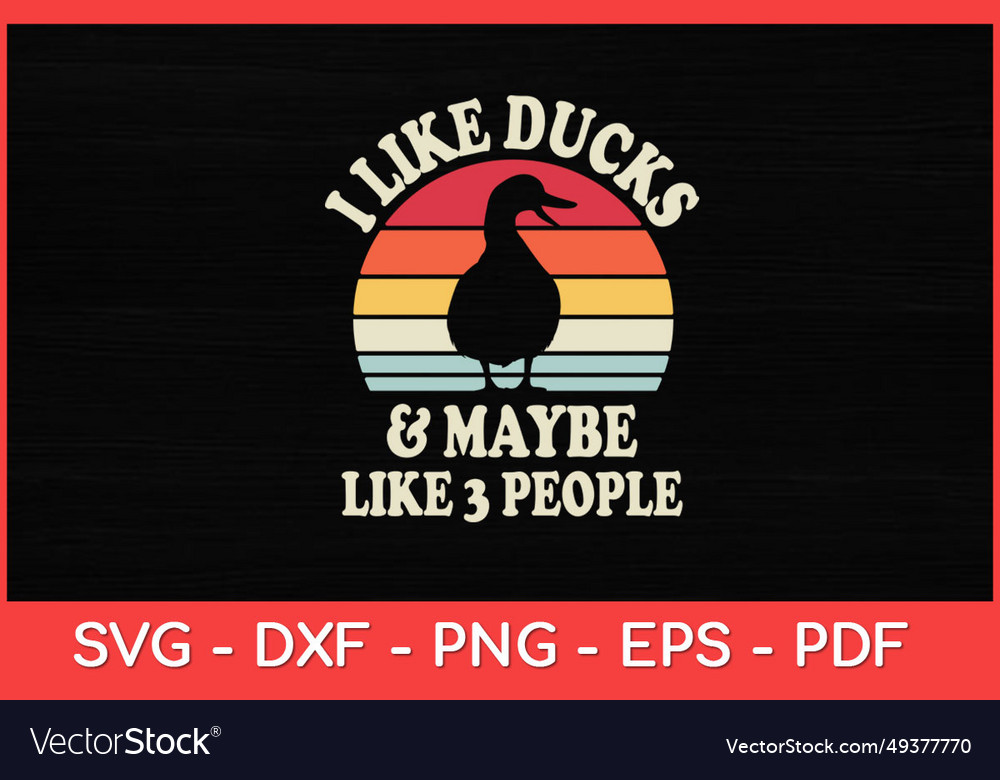 I like ducks and maybe like 3 people duck farm Vector Image