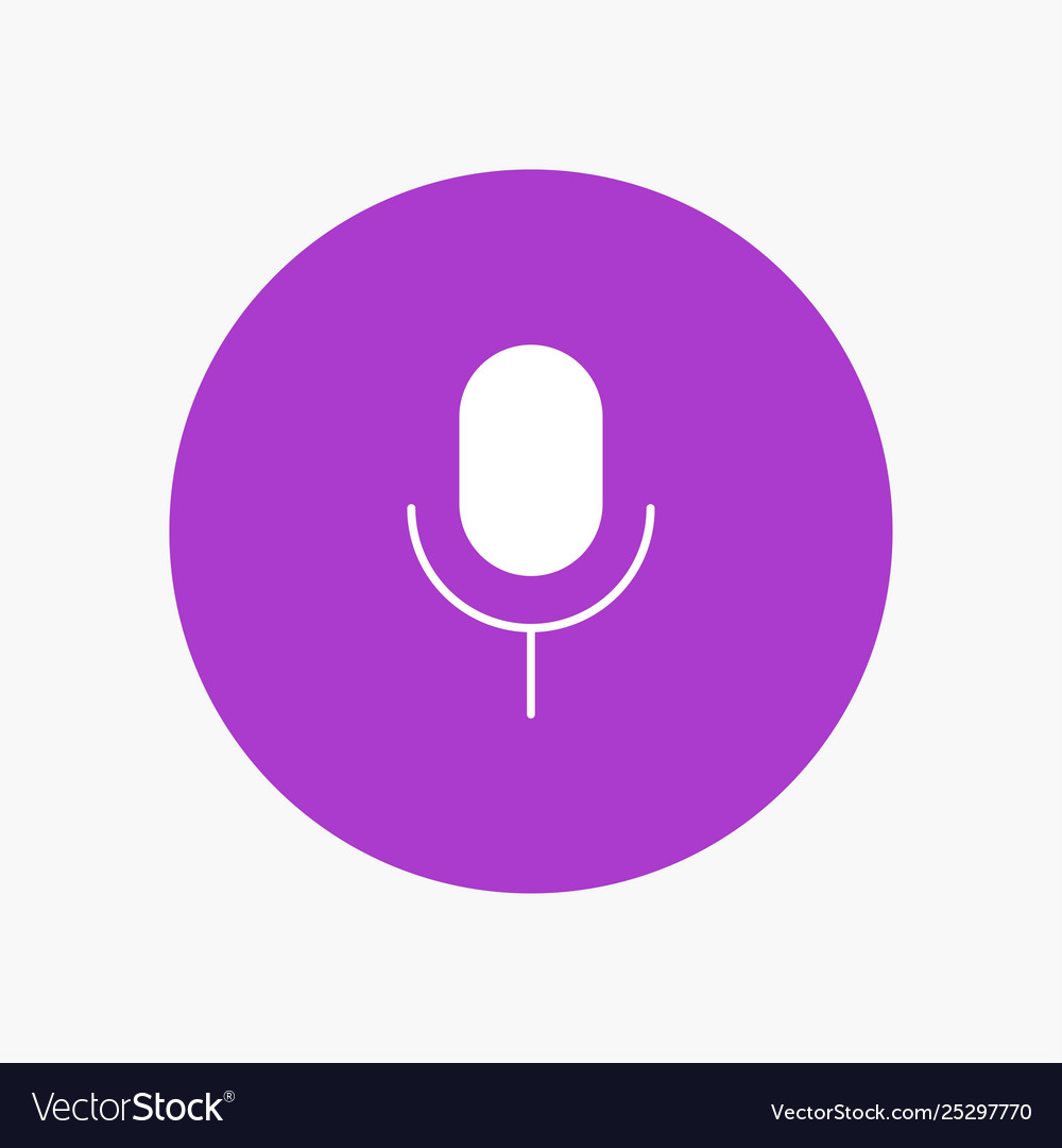 Mic microphone basic ui vector image Mic microphone basic ui