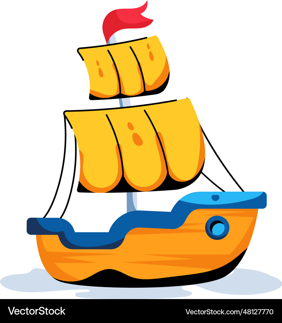 Sail ship Royalty Free Vector Image - VectorStock