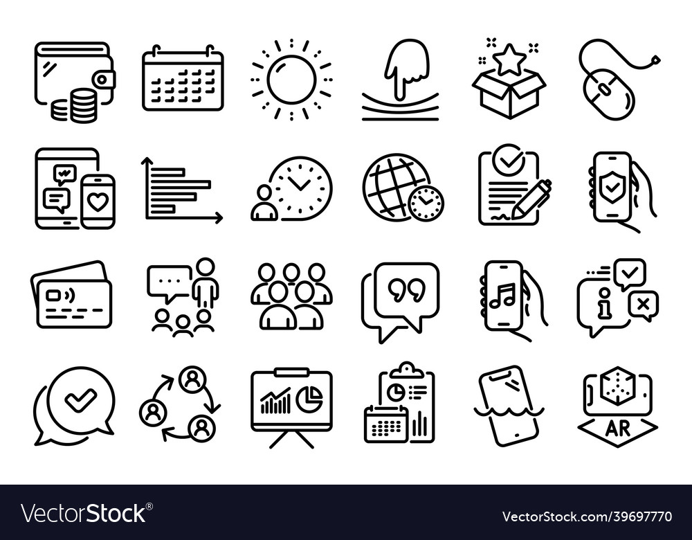 Set of computer mouse smartphone vector image Set of computer mouse smartphone