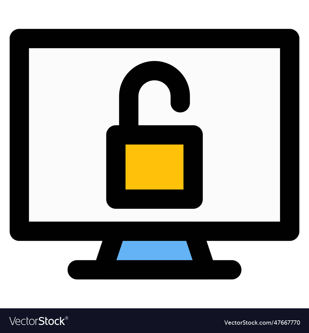 Unlocked computer easy to access