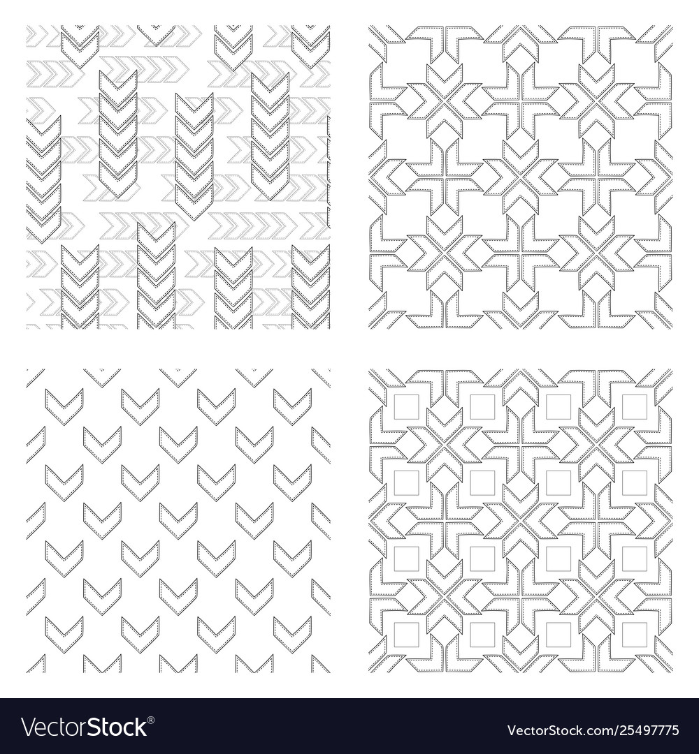 Chevron patterns set