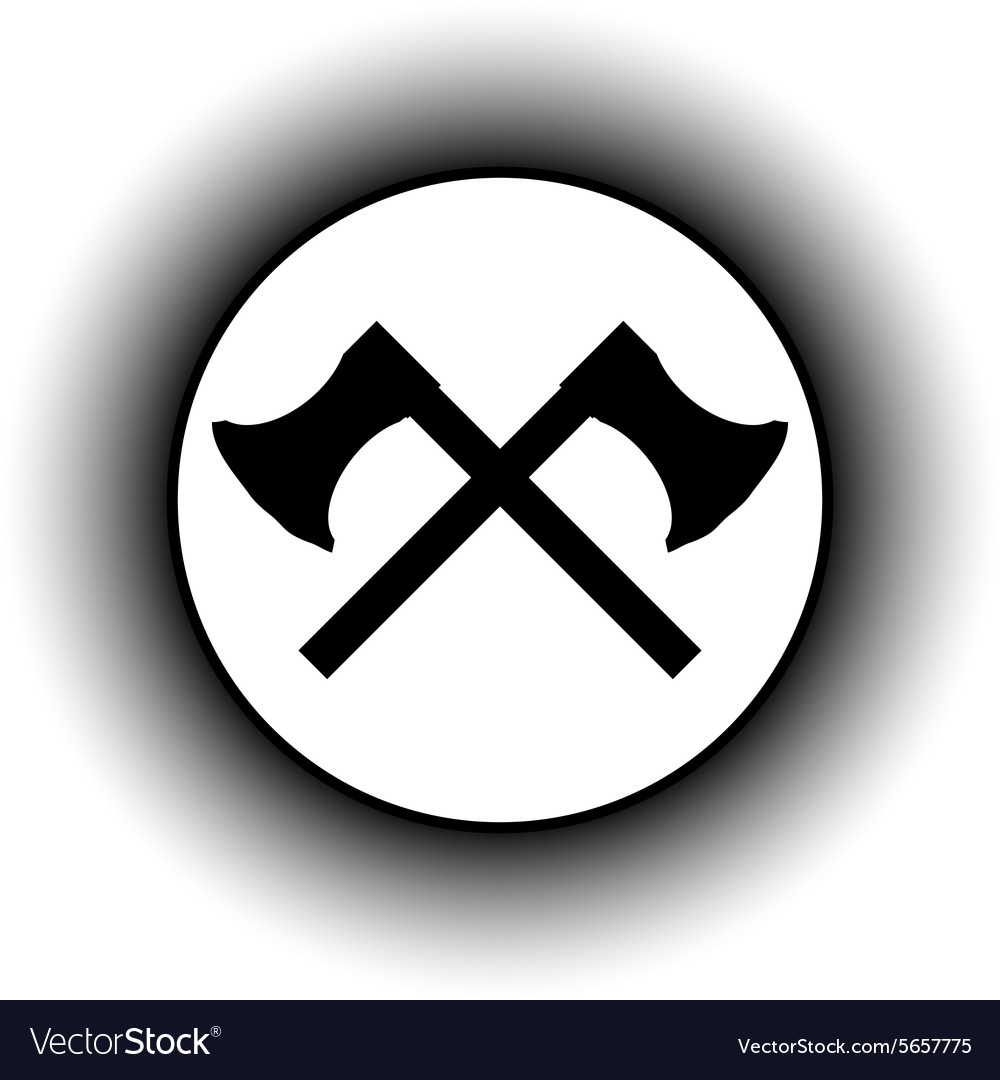 Crossed axes button