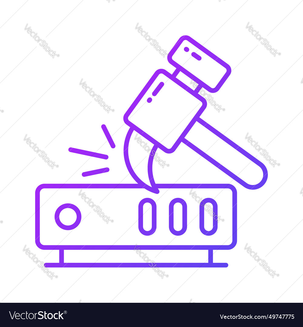 Data mining icon design digging in modern