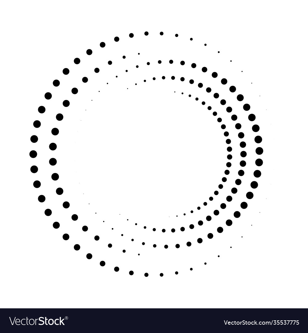 Dotted Circle Vector