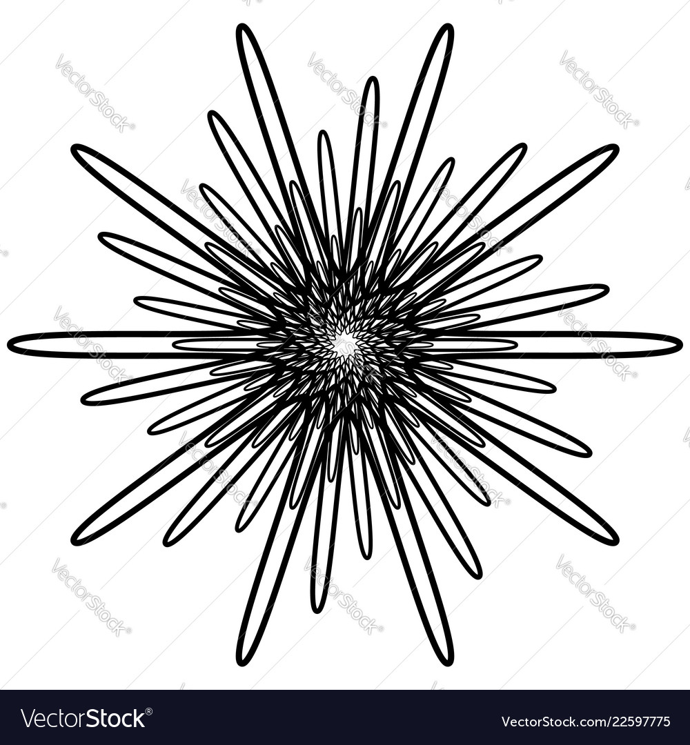 Geometric spirally element - abstract vector image Geometric spirally element - abstract