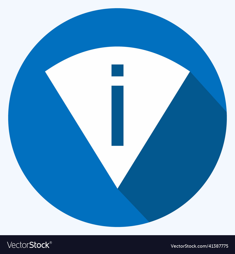 Icon perm scan wifi - long shadow style simple