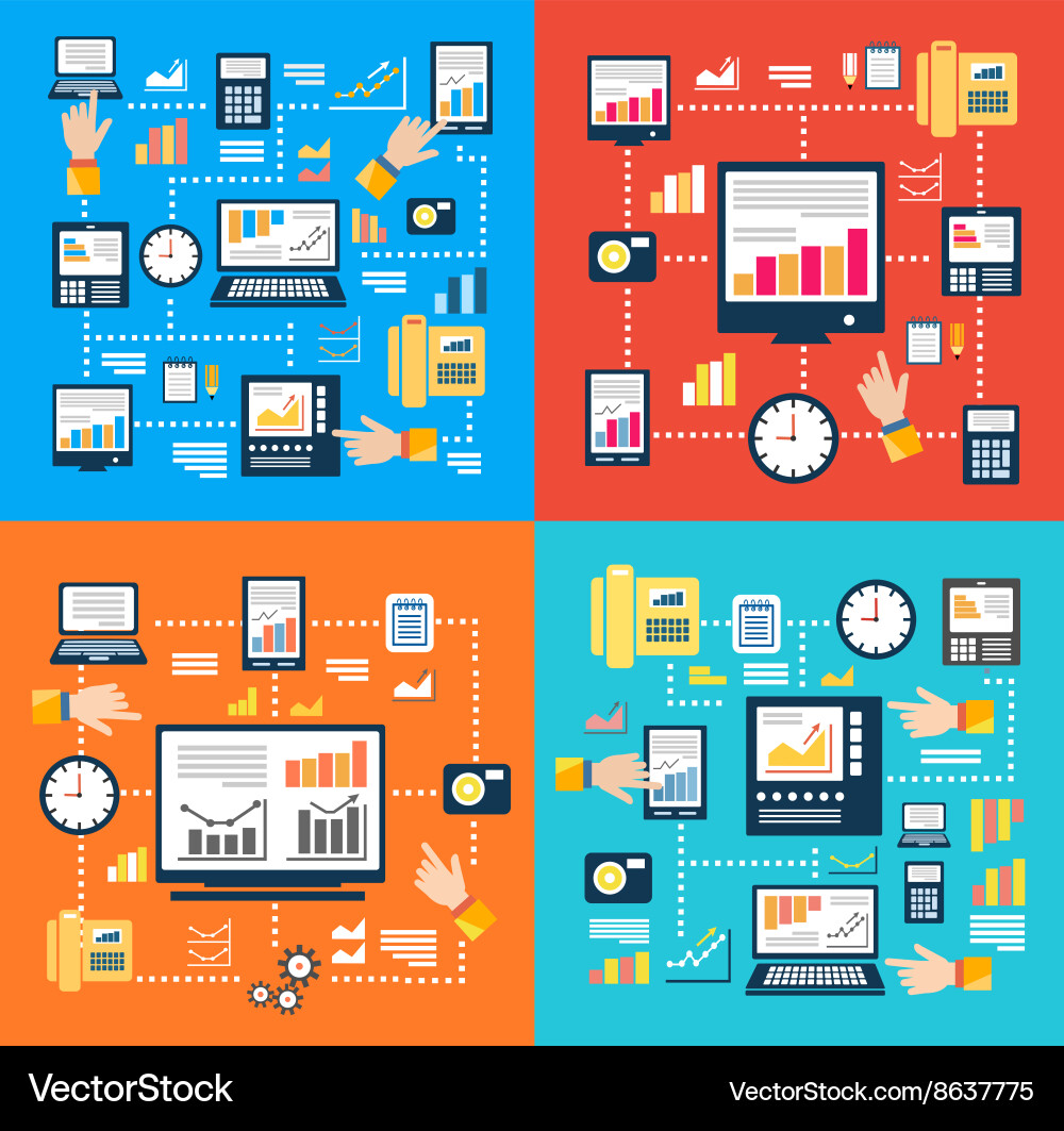 Laptop computer concept Royalty Free Vector Image