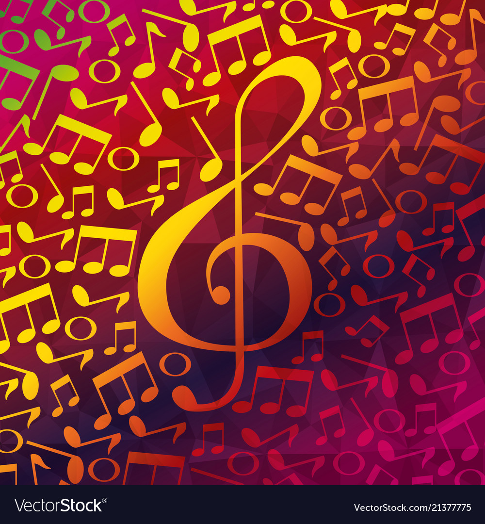 Live music notes pattern vector image Live music notes pattern
