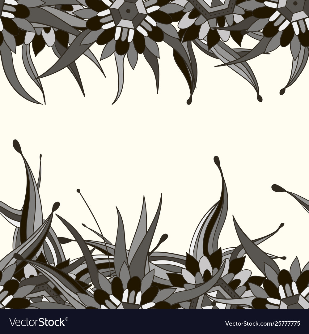 Seamless pattern background with abstract leaves