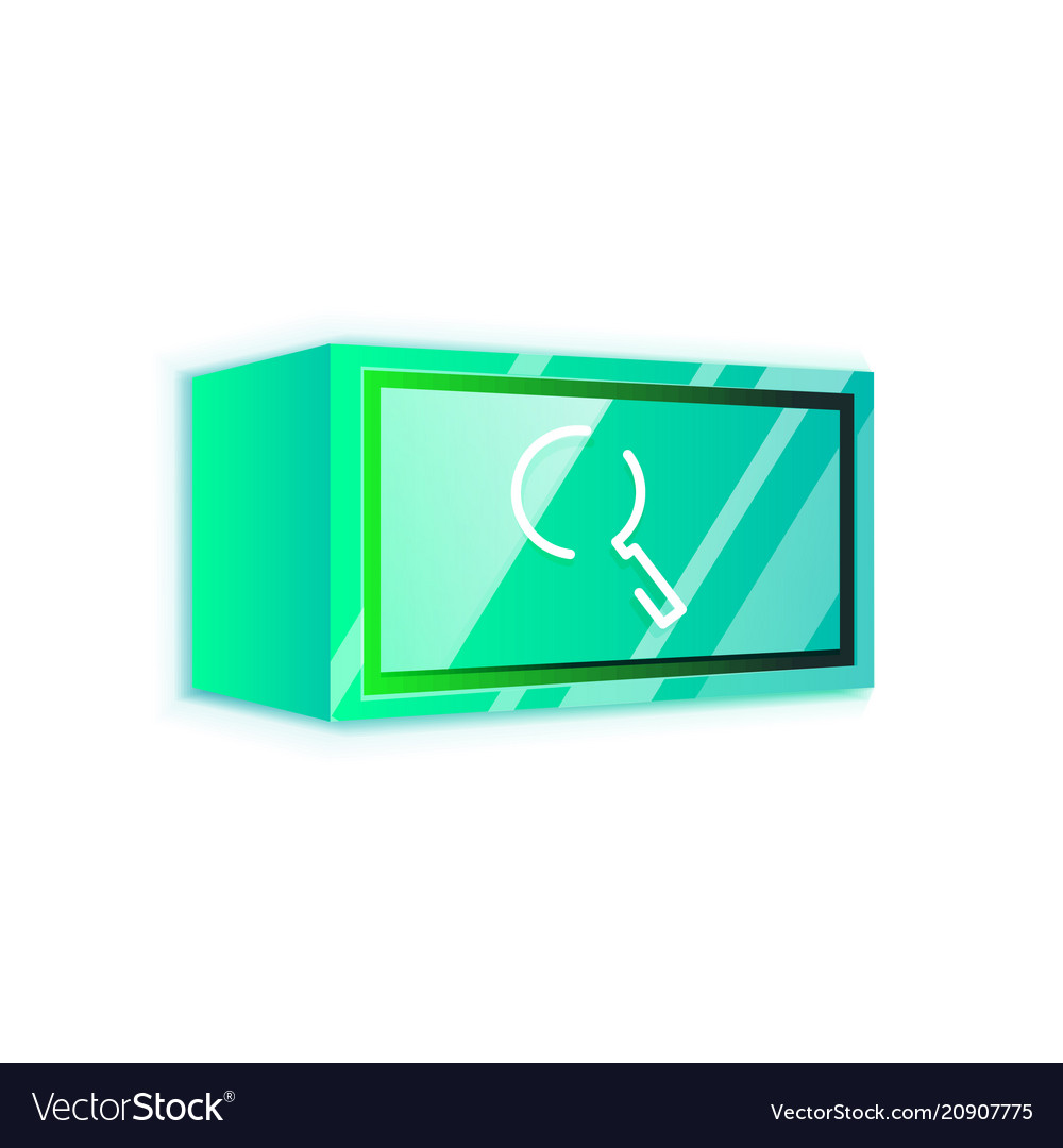 Search magnifier web button magnify icon modern Vector Image Search magnifier web button magnify icon modern