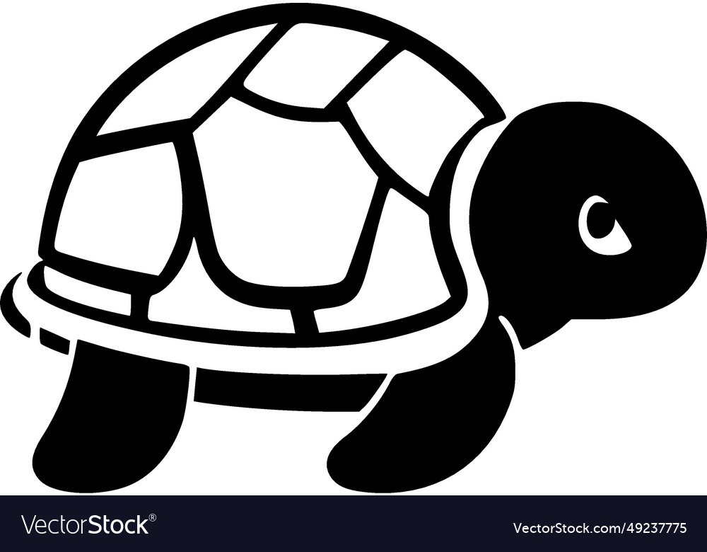 Schildkröte - minimalistische und einfache Silhouette vector image Schildkröte - minimalistische und einfache Silhouette