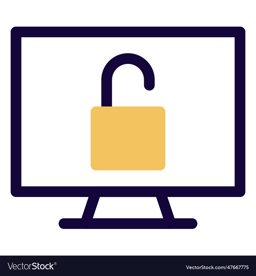 Unlocked computer easy to access