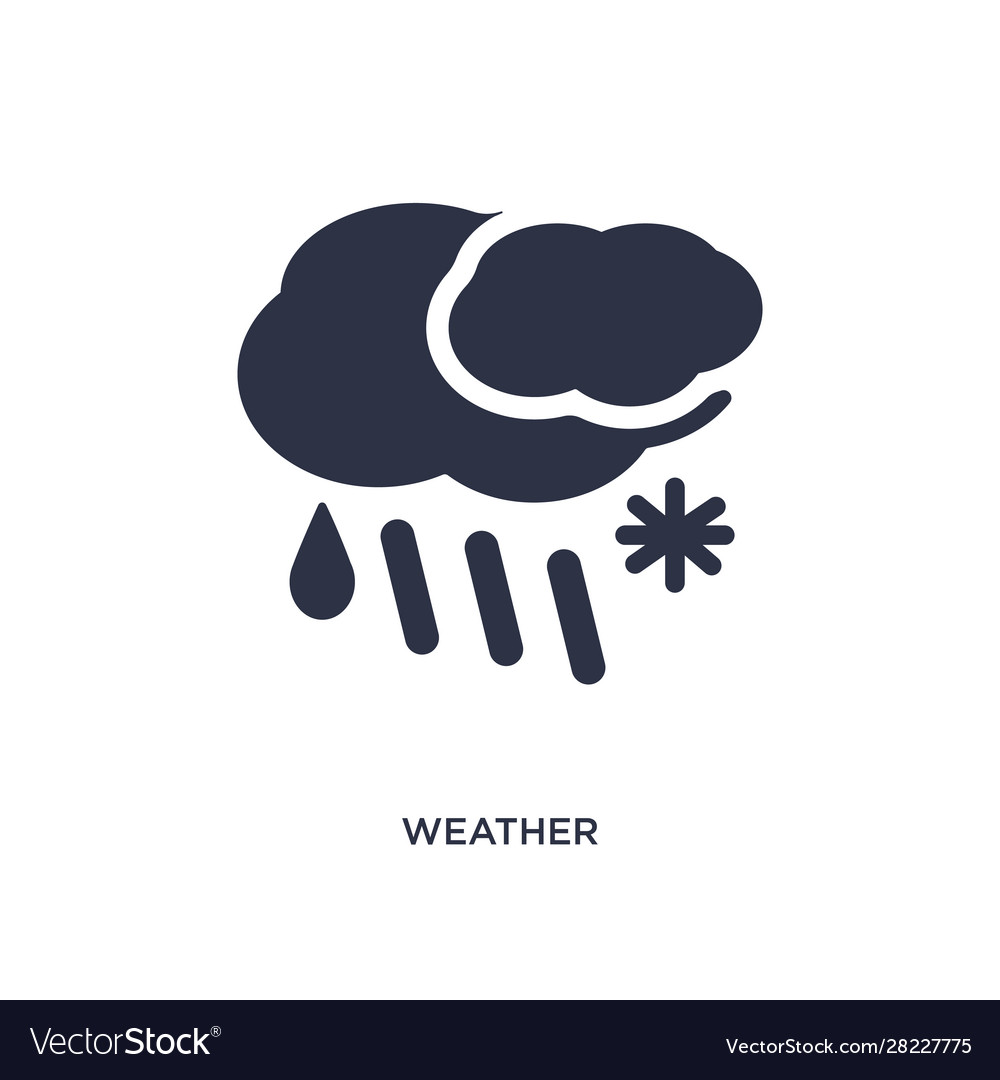 Weather icon on white background simple element