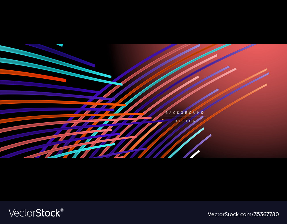 Abstract colorful lines background Vector Image Abstract colorful lines background