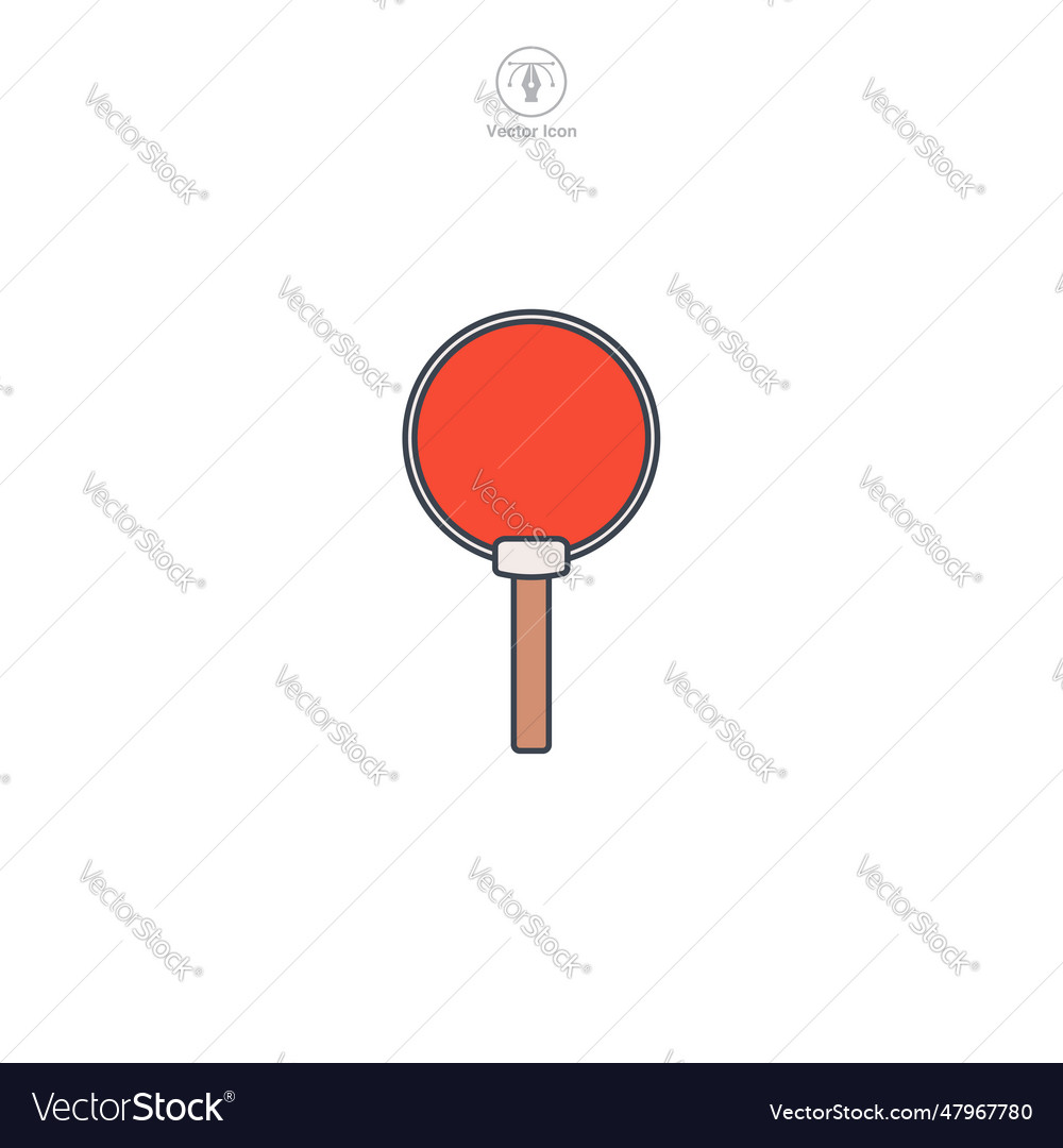 Auction paddle icon symbol isolated on white