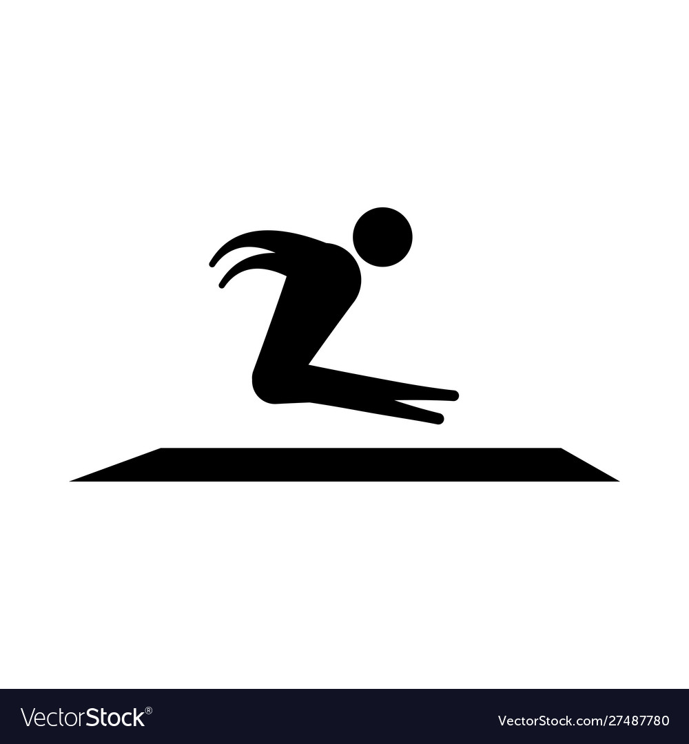 Avatar doing sport flat design