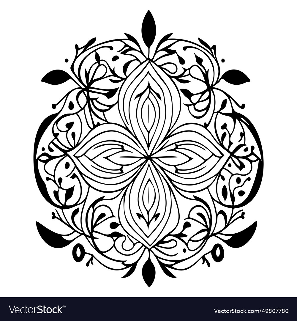 Batik pattern ornament design element