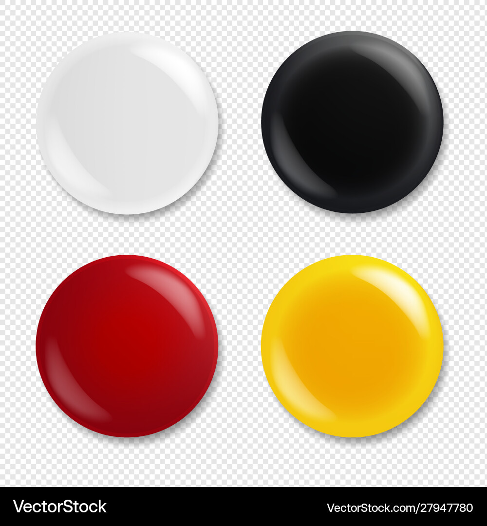 Colorful badge isolated transparent background Vector Image