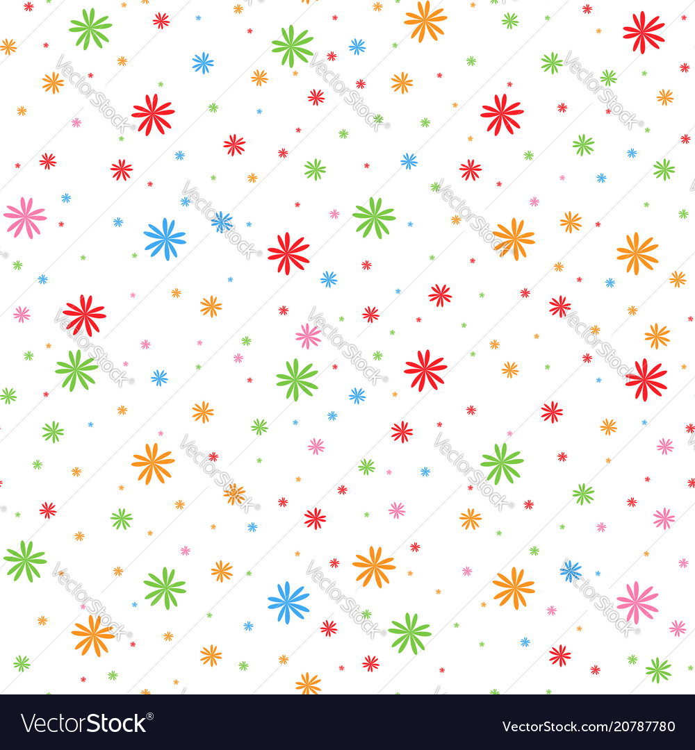 Colorful Snowflake Pattern