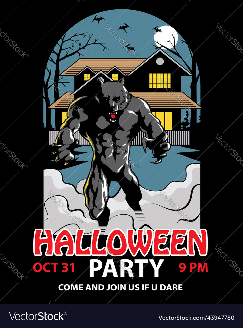 Halloween Party Royalty Free Vector Image Vectorstock Halloween Party Royalty Free Vector Image Vectorstock
