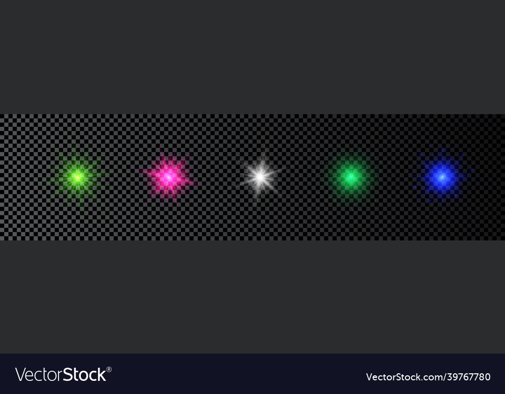 Light effect of lens flare Royalty Free Vector Image