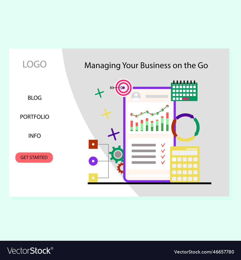 Managing business on go landing page control