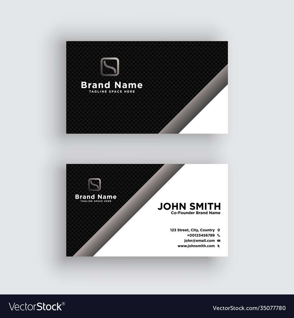 Modern and luxury business card design template