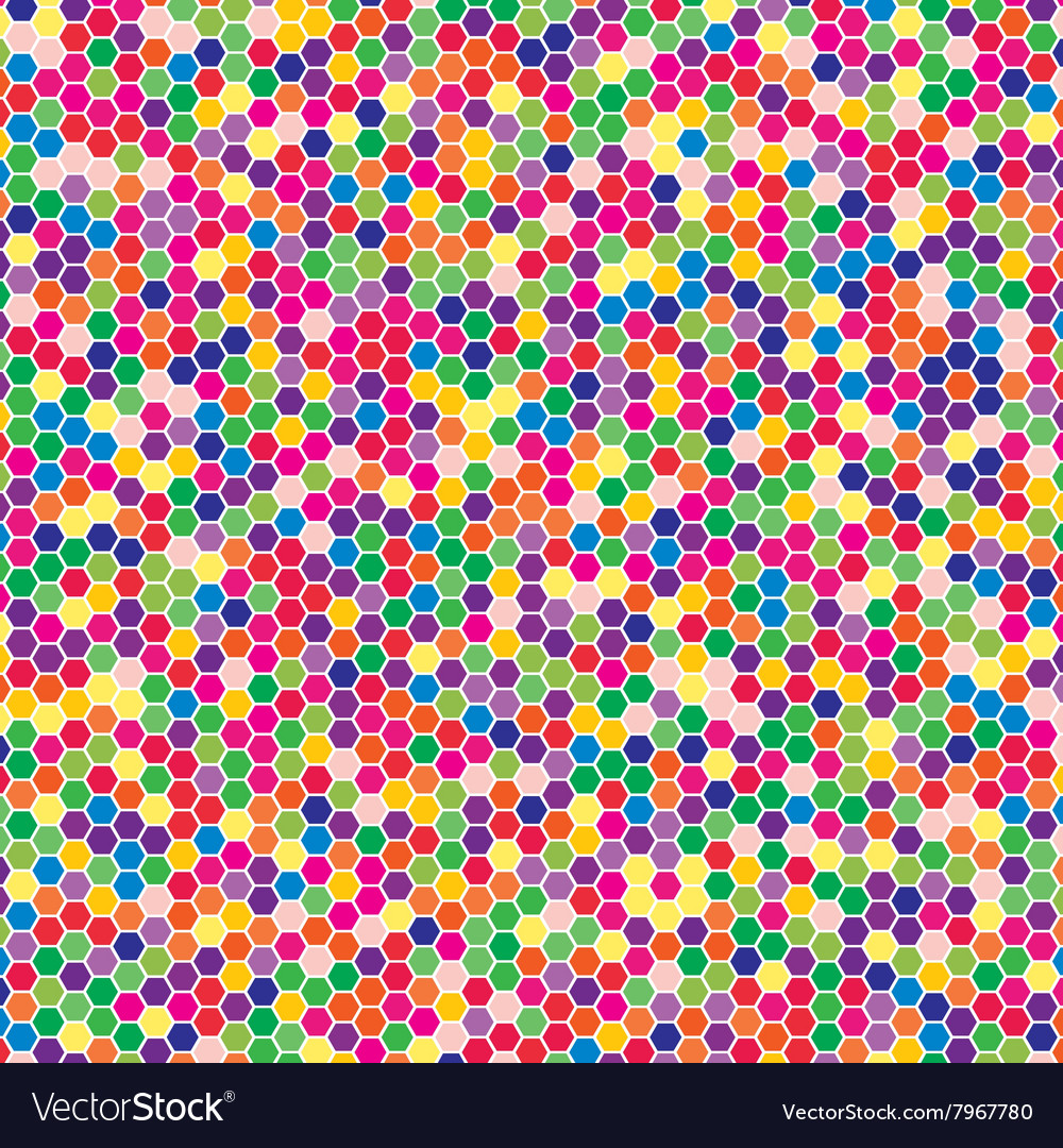Multicoloured Hex Tiles Mosaic Eps 10 Royalty Free Vector Multicoloured Hex Tiles Mosaic Eps 10 Vector Image