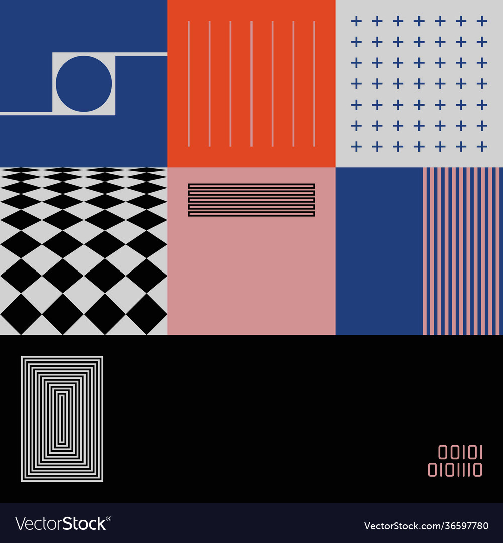 Retro future abstract pattern Vector Image Retro future abstract pattern