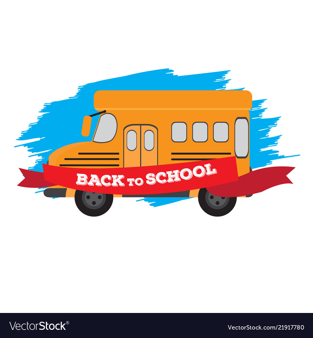 School bus back to concept image