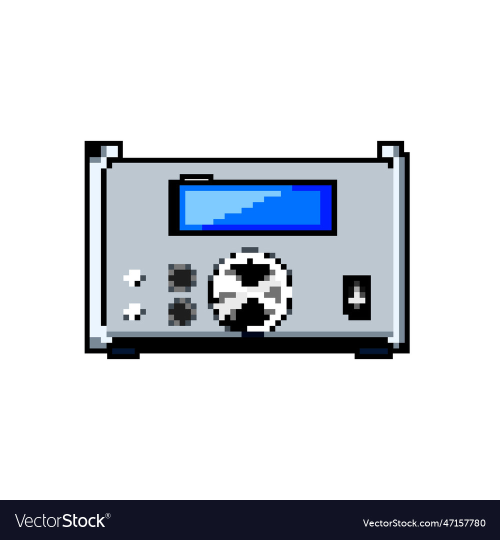 Technology digital amplifier game pixel art