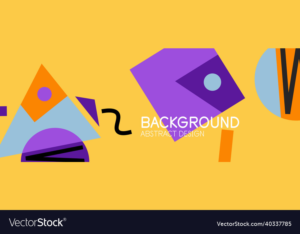 Abstract background with blocks lines geometric Vector Image Abstract background with blocks lines geometric