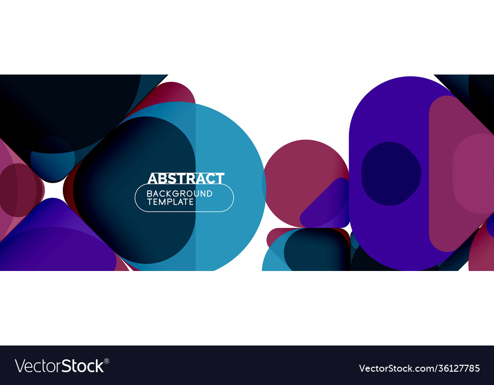 Flat geometric round shapes and dynamic lines
