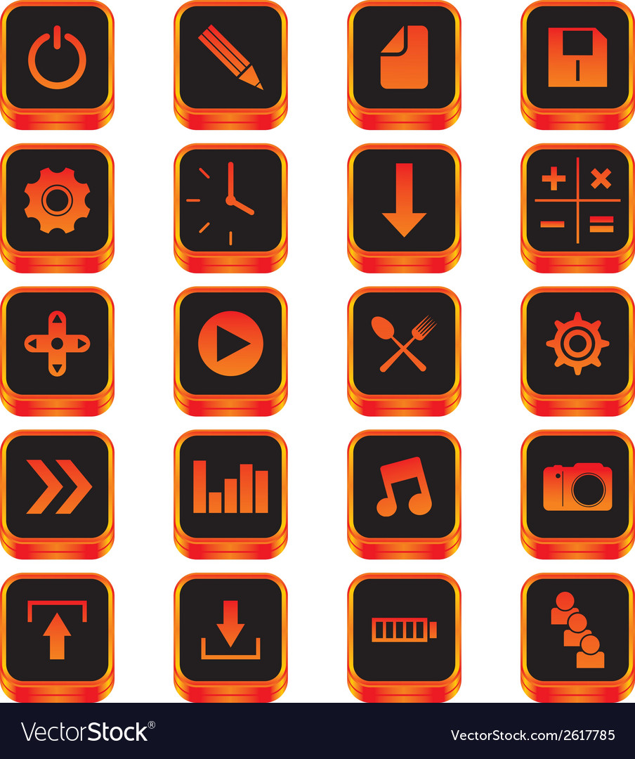 Icons Royalty Free Vector Image - VectorStock
